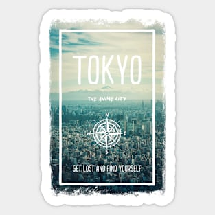 Tokyo, Japan, the Anime city Sticker